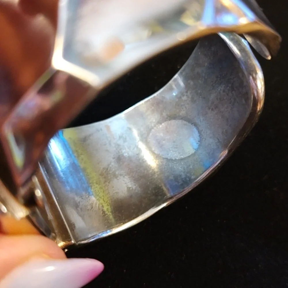 Geneva Two-Tone Cuff Watch - Picture 6 of 8